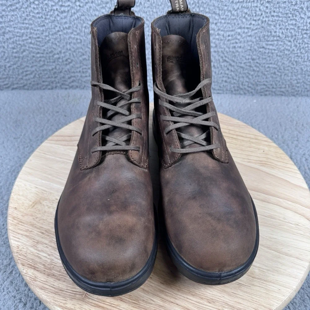 Blundstone 1930 Men Size 10 US 9 AU/UK Rustic Brown Leather Lace Up Ankle Boots